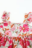 Floral Square Neck Babydoll Top- ONLINE ONLY- 2-7 DAY SHIPPING