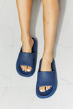 MMShoes Arms Around Me Open Toe Slide in Navy- ONLINE ONLY 2-10 DAY SHIPPING