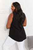 Zenana Full Size Year Round Modal High-Low V-Neck Tank- ONLINE ONLY 2-10 DAY SHIPPING