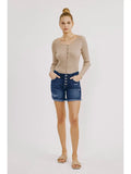 KanCan High Rise Denim Shorts - In Store