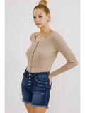 KanCan High Rise Denim Shorts - In Store