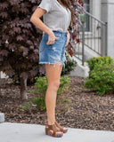Kancan Aurora High Rise Mom Shorts - In Store