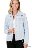 DISTRESSED DENIM JACKET - IN STORE