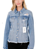 DISTRESSED DENIM JACKET - IN STORE