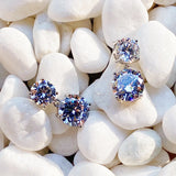 Double Diamond Dangle Earrings - In Store