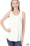 Assorted Sleeveless Round Neck / Hem Tank - In Store