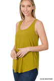 Assorted Sleeveless Round Neck / Hem Tank - In Store
