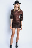 Suede Gradient Dress