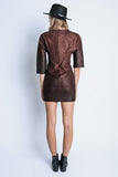 Suede Gradient Dress