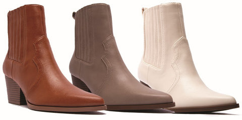 Taupe Crinkle Bootie - In Store
